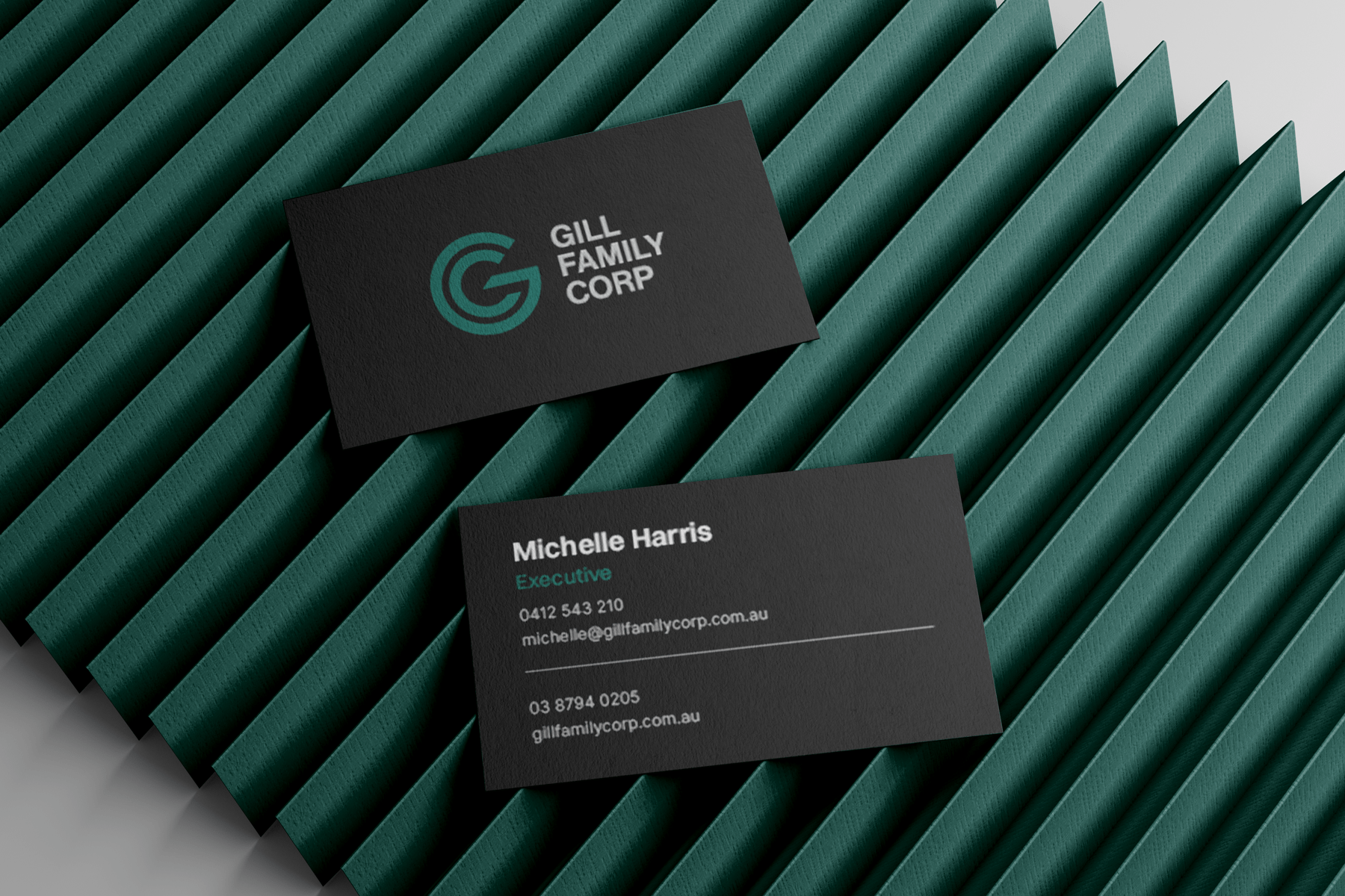 The Gil Family Corp business cards.